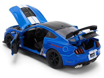 2020 Ford Mustang Shelby GT500 #65 "Ford Performance" Blue with Black Top and White Stripes "Bigtime Muscle" Series 1/24 Diecast Model Car by Jada <h2>2020 Jada</h2> <p>High-quality perfect for collec