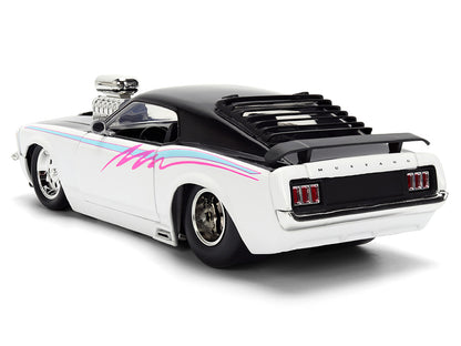 1970 Ford Mustang Boss 429 Black and White with Graphics "Bigtime Muscle" Series 1/24 Diecast Model Car by Jada <h2>1970 Jada</h2> <p>High-quality perfect for collectors enthusiasts. Features detailed