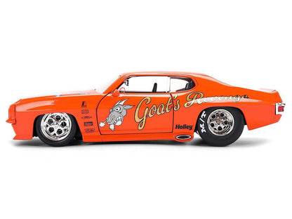 1971 Pontiac GTO "Goat's Revenge" Orange with Graphics "Bigtime Muscle" Series 1/24 Diecast Model Car by Jada <h2>1971 Jada</h2> <p>High-quality perfect for collectors and enthusiasts. Features detail