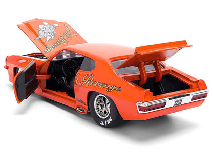 1971 Pontiac GTO "Goat's Revenge" Orange with Graphics "Bigtime Muscle" Series 1/24 Diecast Model Car by Jada <h2>1971 Jada</h2> <p>High-quality perfect for collectors and enthusiasts. Features detail