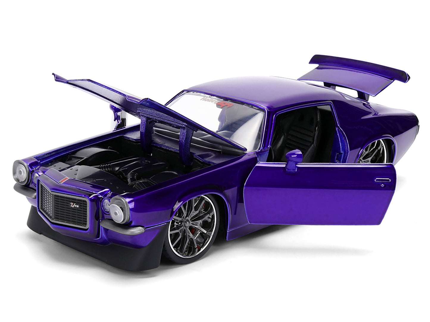 1971 Chevrolet Camaro Z/28 Purple Metallic with Black Hood "Bigtime Muscle" Series 1/24 Diecast Model Car by Jada <h2>1971 Jada</h2> <p>High-quality perfect for collectors and enthusiasts. Features de
