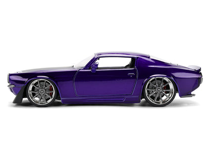 1971 Chevrolet Camaro Z/28 Purple Metallic with Black Hood "Bigtime Muscle" Series 1/24 Diecast Model Car by Jada <h2>1971 Jada</h2> <p>High-quality perfect for collectors and enthusiasts. Features de
