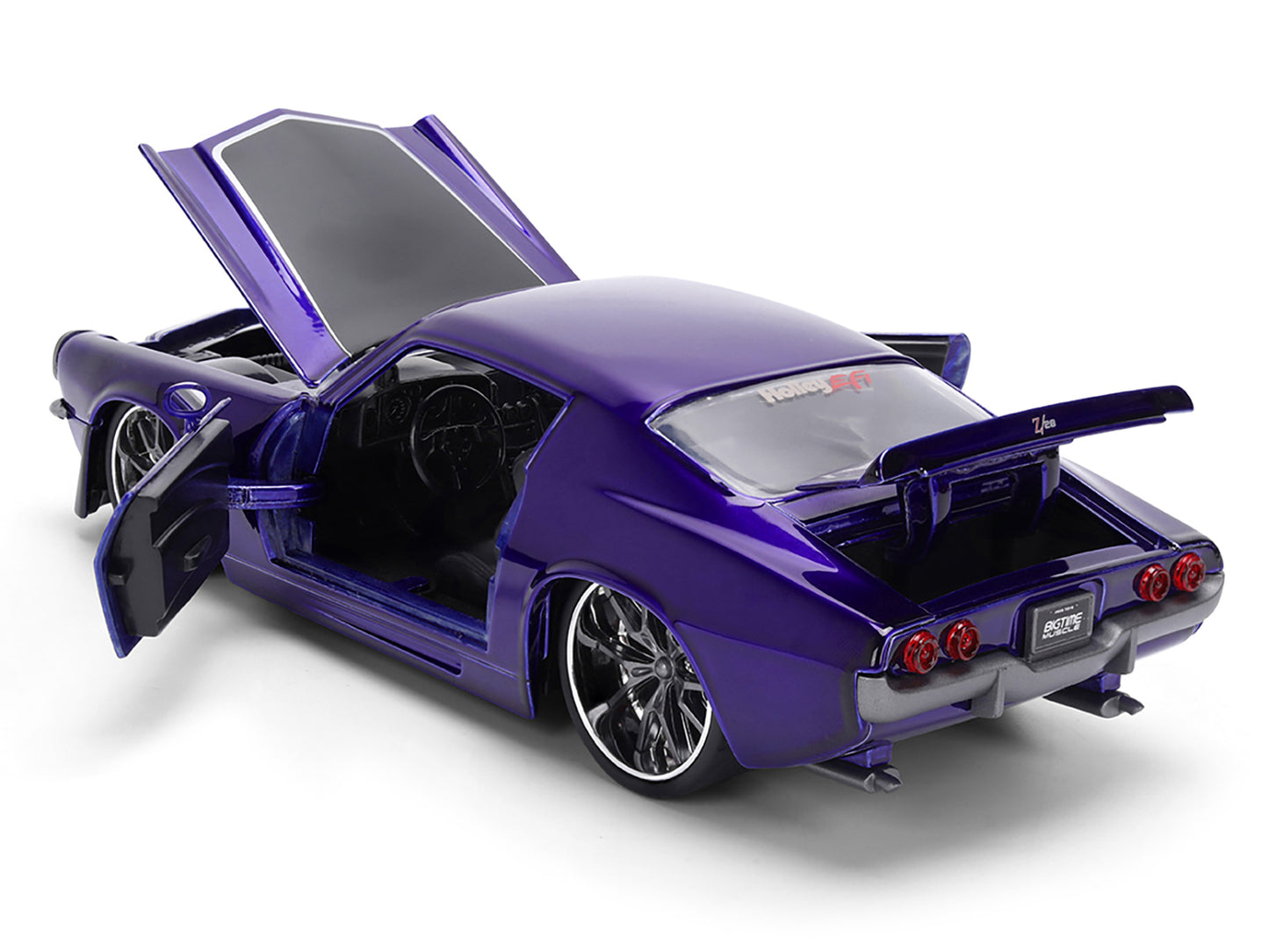 1971 Chevrolet Camaro Z/28 Purple Metallic with Black Hood "Bigtime Muscle" Series 1/24 Diecast Model Car by Jada <h2>1971 Jada</h2> <p>High-quality perfect for collectors and enthusiasts. Features de