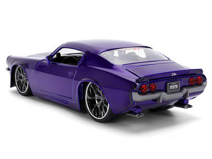 1971 Chevrolet Camaro Z/28 Purple Metallic with Black Hood "Bigtime Muscle" Series 1/24 Diecast Model Car by Jada <h2>1971 Jada</h2> <p>High-quality perfect for collectors and enthusiasts. Features de