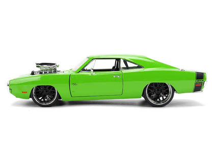 1970 Dodge Charger R/T Bright Green with Black Tail Stripe "Bigtime Muscle" Series 1/24 Diecast Model Car by Jada <h2>1970 Jada</h2> <p>High-quality perfect for collectors and enthusiasts. Features de