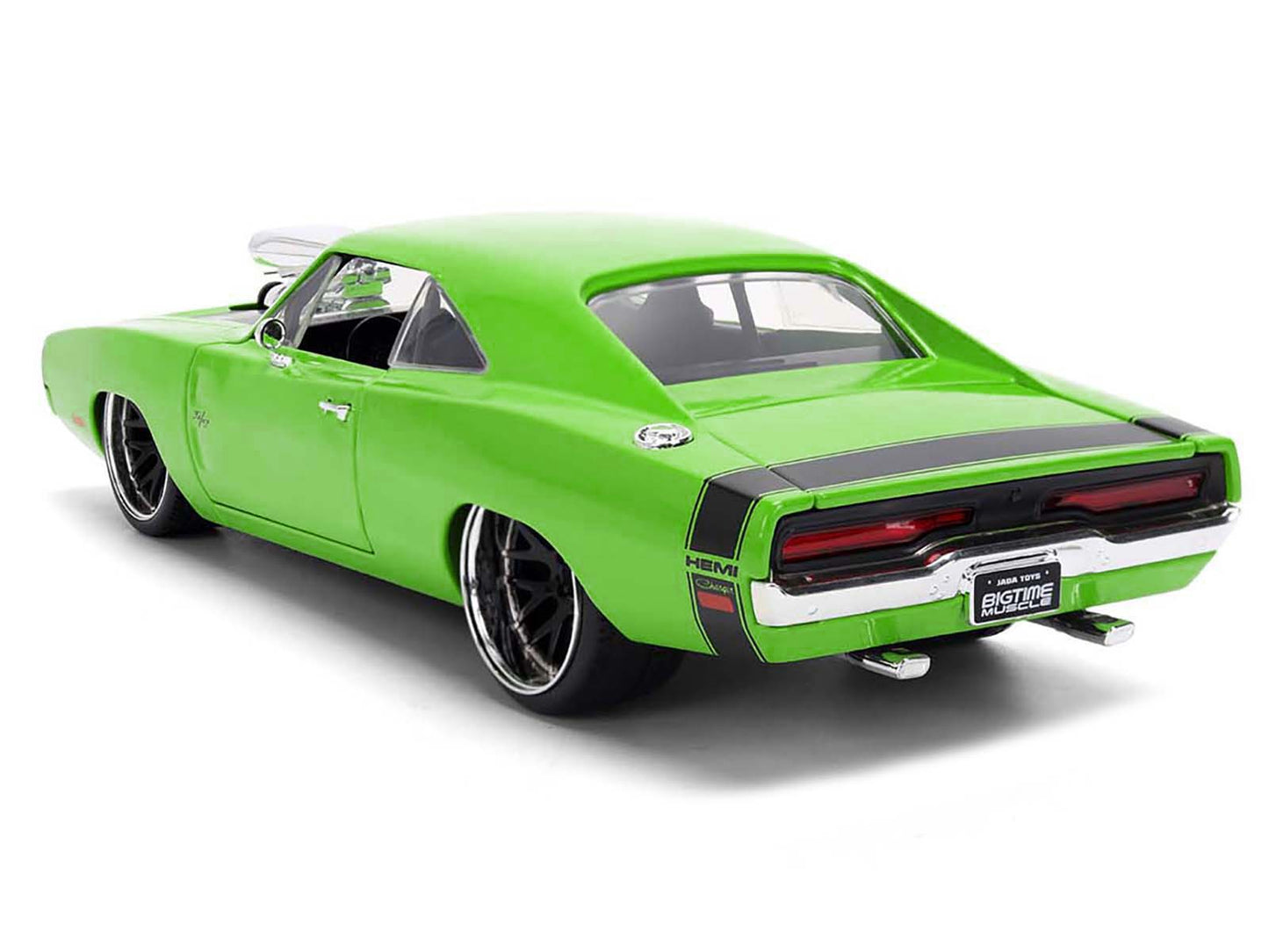1970 Dodge Charger R/T Bright Green with Black Tail Stripe "Bigtime Muscle" Series 1/24 Diecast Model Car by Jada <h2>1970 Jada</h2> <p>High-quality perfect for collectors and enthusiasts. Features de