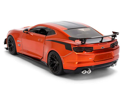 2024 Chevrolet Camaro ZL1 1LE Orange Metallic with Black Stripes "Bigtime Muscle" Series 1/24 Diecast Model Car by Jada <h2>2024 Jada</h2> <p>High-quality perfect for collectors and enthusiasts. Featu