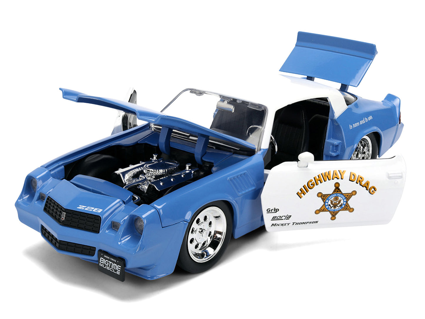 1979 Chevrolet Camaro Z28 Police "Highway Drag" Blue and White "Bigtime Muscle" Series 1/24 Diecast Model Car by Jada <h2>1979 Jada</h2> <p>High-quality perfect for collectors enthusiasts. Features de