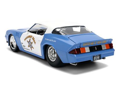 1979 Chevrolet Camaro Z28 Police "Highway Drag" Blue and White "Bigtime Muscle" Series 1/24 Diecast Model Car by Jada <h2>1979 Jada</h2> <p>High-quality perfect for collectors enthusiasts. Features de