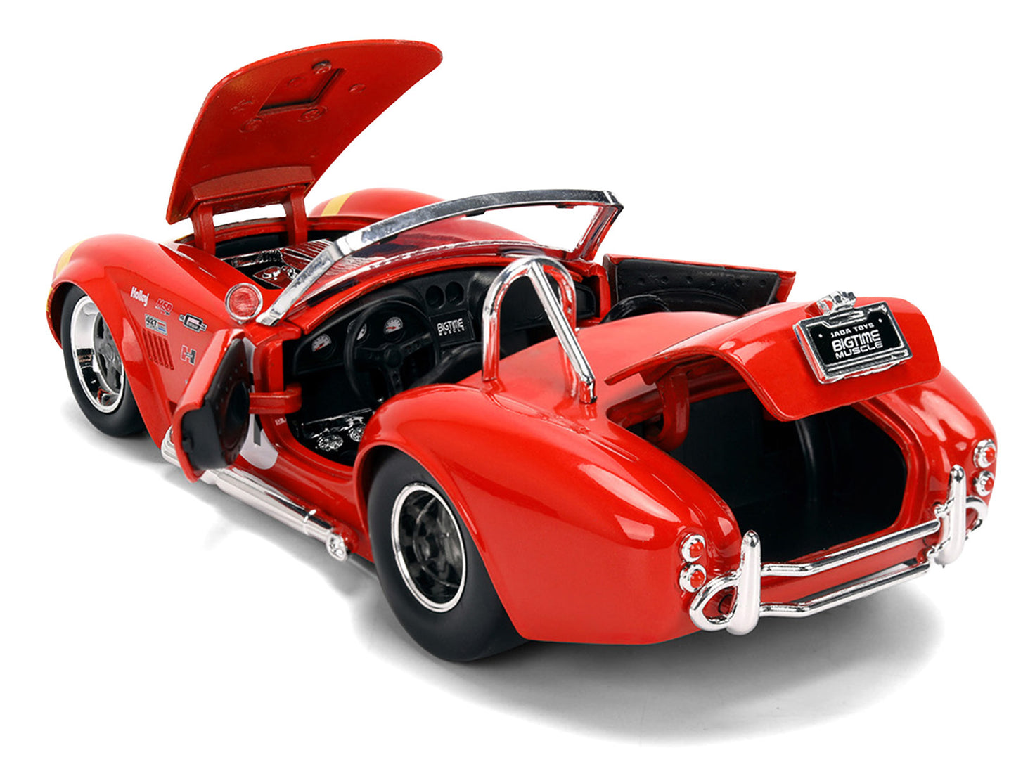 1965 Shelby Cobra 427 S/C #67 Red with Yellow Stripe "Bigtime Muscle" Series 1/24 Diecast Model Car by Jada <h2>1965 Jada</h2> <p>High-quality perfect for collectors and enthusiasts. Features detailed