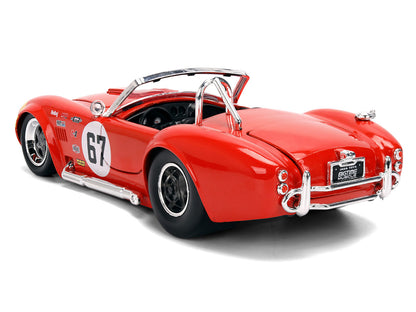 1965 Shelby Cobra 427 S/C #67 Red with Yellow Stripe "Bigtime Muscle" Series 1/24 Diecast Model Car by Jada <h2>1965 Jada</h2> <p>High-quality perfect for collectors and enthusiasts. Features detailed