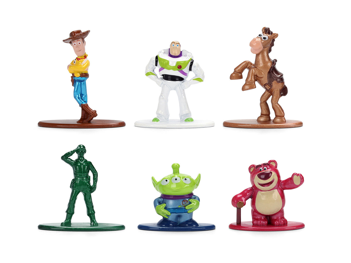 Set of 6 Diecast Figures "Toy Story" Movie Franchise "Nano Metalfigs" Series Models by Jada <h2>Set Jada</h2> <p>High-quality model car perfect for collectors and enthusiasts. Features detailed interi