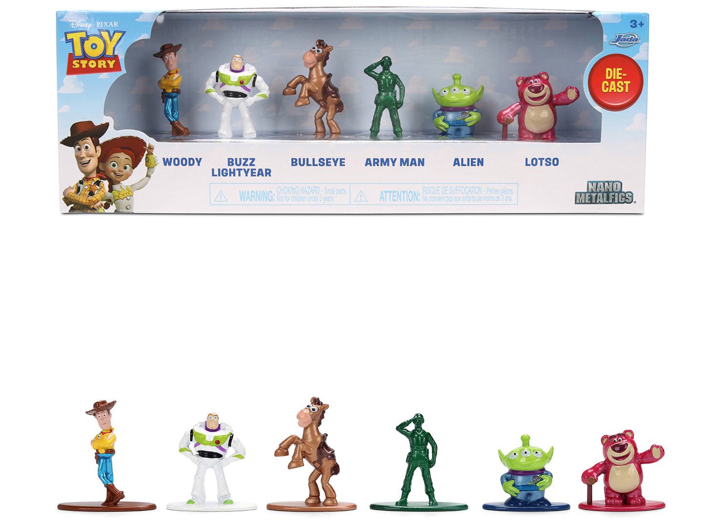 Set of 6 Diecast Figures "Toy Story" Movie Franchise "Nano Metalfigs" Series Models by Jada <h2>Set Jada</h2> <p>High-quality model car perfect for collectors and enthusiasts. Features detailed interi