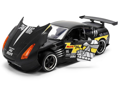 2009 Nissan GT-R (R35) Ben Sopra Matt Black with "Mechagodzilla" Graphics "Hollywood Rides" Series 1/24 Diecast Model Car by Jada <h2>2009 Jada</h2> <p>High-quality perfect for collectors and enthusia