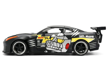 2009 Nissan GT-R (R35) Ben Sopra Matt Black with "Mechagodzilla" Graphics "Hollywood Rides" Series 1/24 Diecast Model Car by Jada <h2>2009 Jada</h2> <p>High-quality perfect for collectors and enthusia