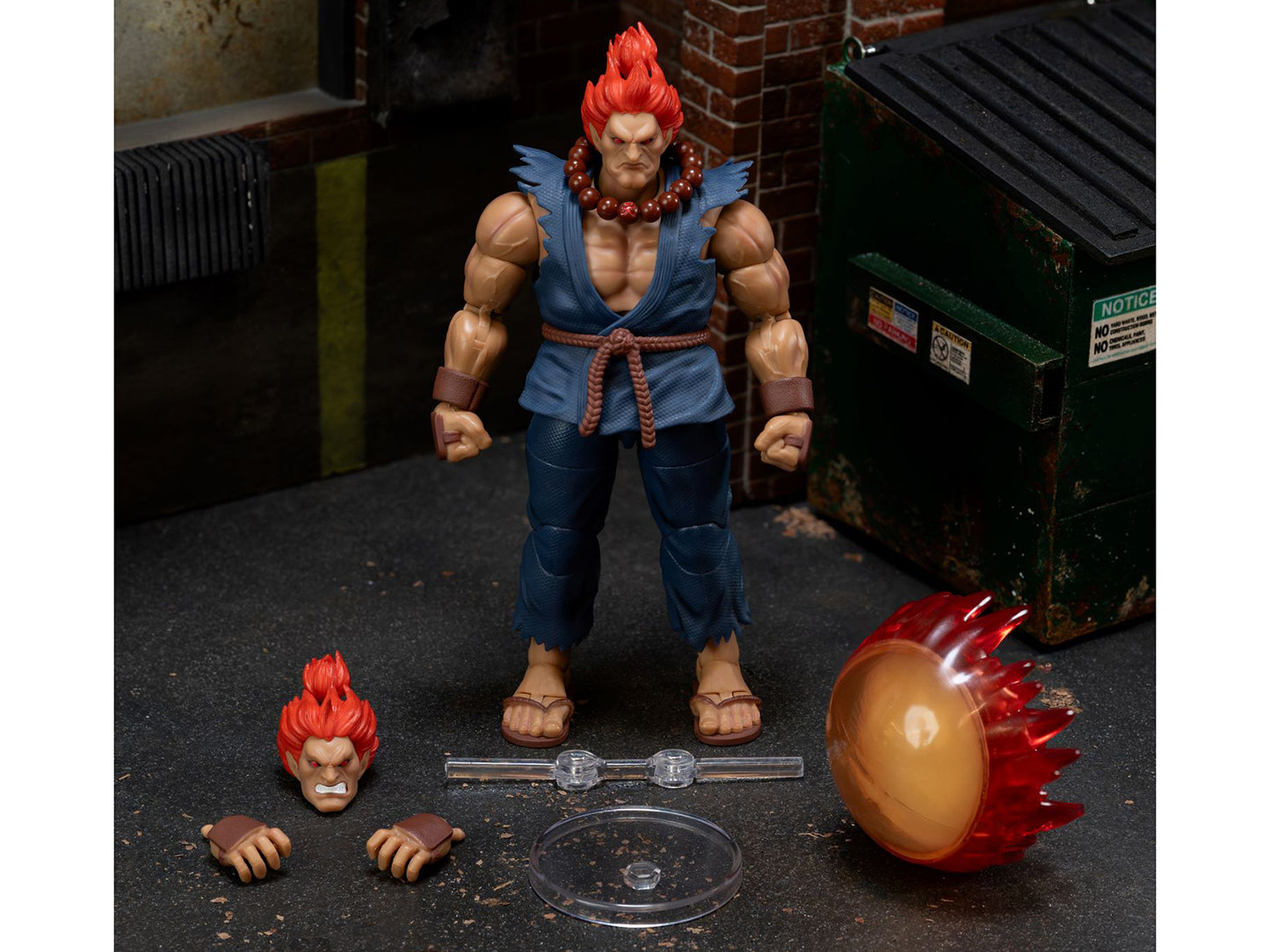 Akuma 6" Moveable Figure with Accessories and Alternate Head Hands "Ultra Street Fighter II: The Final Challengers" (2017) Video Game Model by Jada <h2>Akuma Jada</h2> <p>High-quality diecast car perf