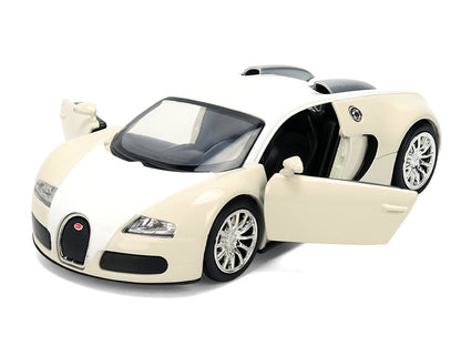 2011 Bugatti Veyron White Tan (2015) Movie 1/32 Diecast Model Car - Jada