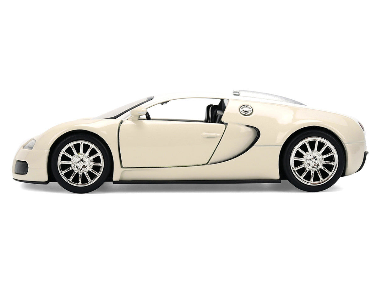 2011 Bugatti Veyron White Tan (2015) Movie 1/32 Diecast Model Car - Jada