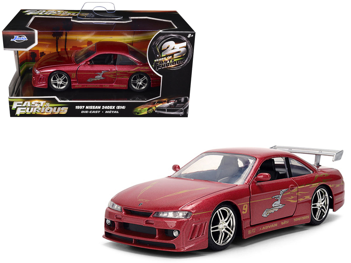 1997 Nissan 240SX (S14) Light Red Metallic 1/32 Diecast Model Car - Jada