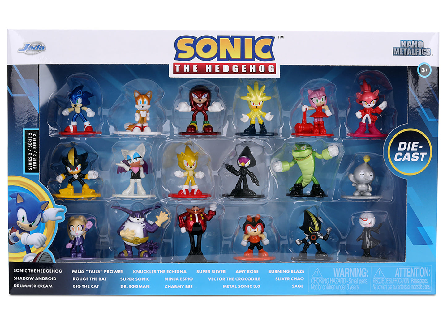 "Sonic The Hedgehog" Set of 18 Diecast Figures Wave 2 "Nano Metalfigs" Series Models by Jada <h2>"Sonic Jada</h2> <p>High-quality model car perfect for collectors and enthusiasts. Features detailed in
