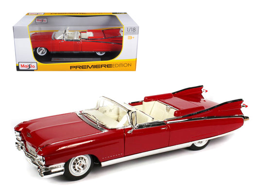 1959 Cadillac Eldorado Biarritz Red 1/18 Diecast Model Car - Maisto