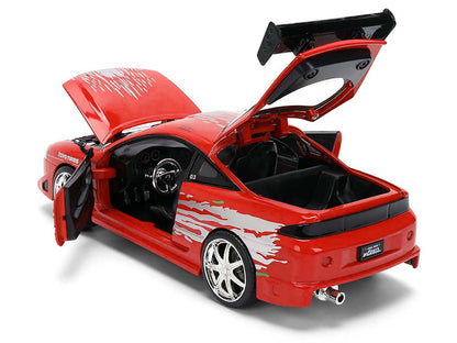 Brian's Mitsubishi Eclipse Red with Graphics Remix "The Fast and The Furious" (2001) Movie "Fast & Series 1/24 Diecast Model Car by Jada <h2>Brian's Jada</h2> <p>High-quality perfect for collectors en