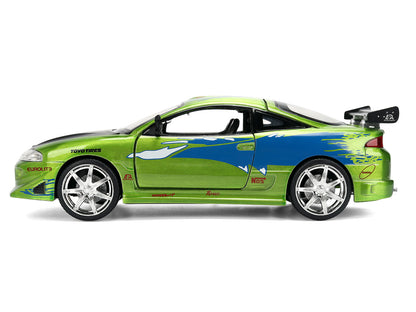 Brian's Mitsubishi Eclipse Green Brush Finish "The Fast and the Furious" (2001) Movie 25 Years of & Furious Anniversary 1/24 Diecast Model Car by Jada <h2>Brian's Jada</h2> <p>High-quality perfect for