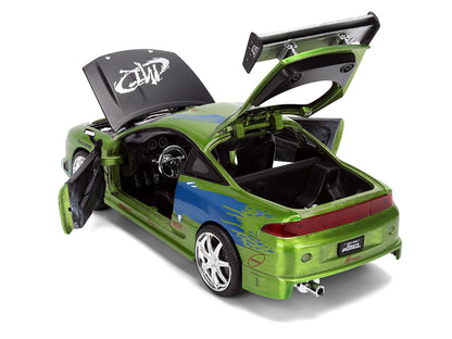 Brian's Mitsubishi Eclipse Green Brush Finish "The Fast and the Furious" (2001) Movie 25 Years of & Furious Anniversary 1/24 Diecast Model Car by Jada <h2>Brian's Jada</h2> <p>High-quality perfect for