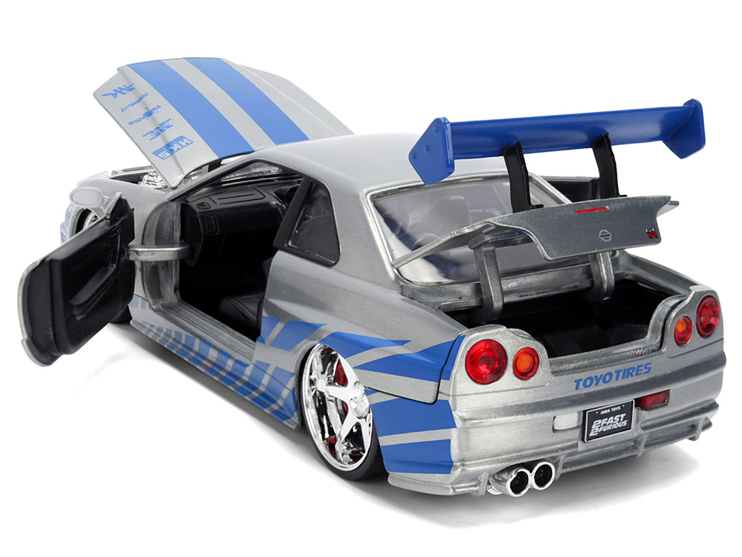 Brian's Nissan Skyline GT-R (R34) RHD (Right Hand Drive) Brush Finish "2 Fast 2 Furious" (2003) Movie 25 Years of & Furious Anniversary 1/24 by Jada <h2>Brian's Jada</h2> <p>High-quality diecast model