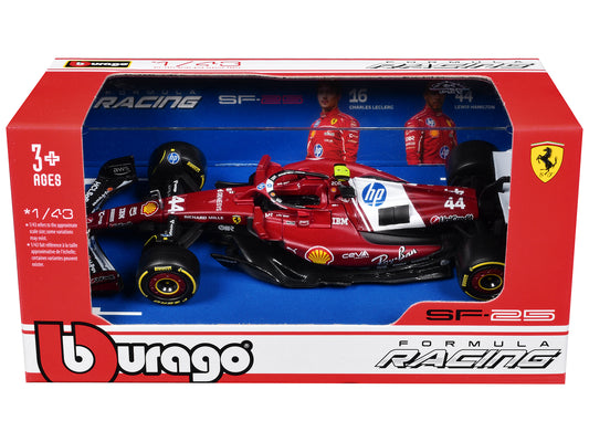 Ferrari SF-25 #44 Lewis Hamilton Formula One F1 "World Championship" (2025) 1/43 T&y Diecast Model Car by Bburago