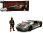 2005 Ford GT Green (Weathered) with Graphics and Boba Fett Figure "Star Wars" Franchise "Hollywood Rides" Series 1/24 Diecast Model Car by Jada <h2>2005 Jada</h2> <p>High-quality perfect for collector