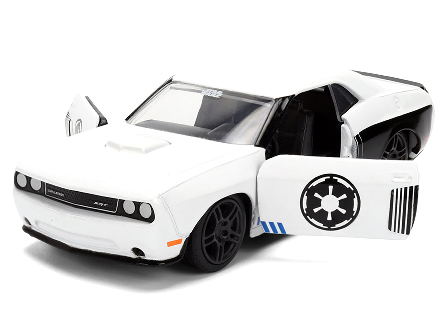 2012 Dodge Challenger SRT8 "Stormtrooper" Livery White with Graphics "Star Wars" Franchise "Hollywood Rides" Series 1/32 Diecast Model Car by Jada <h2>2012 Jada</h2> <p>High-quality perfect for collec