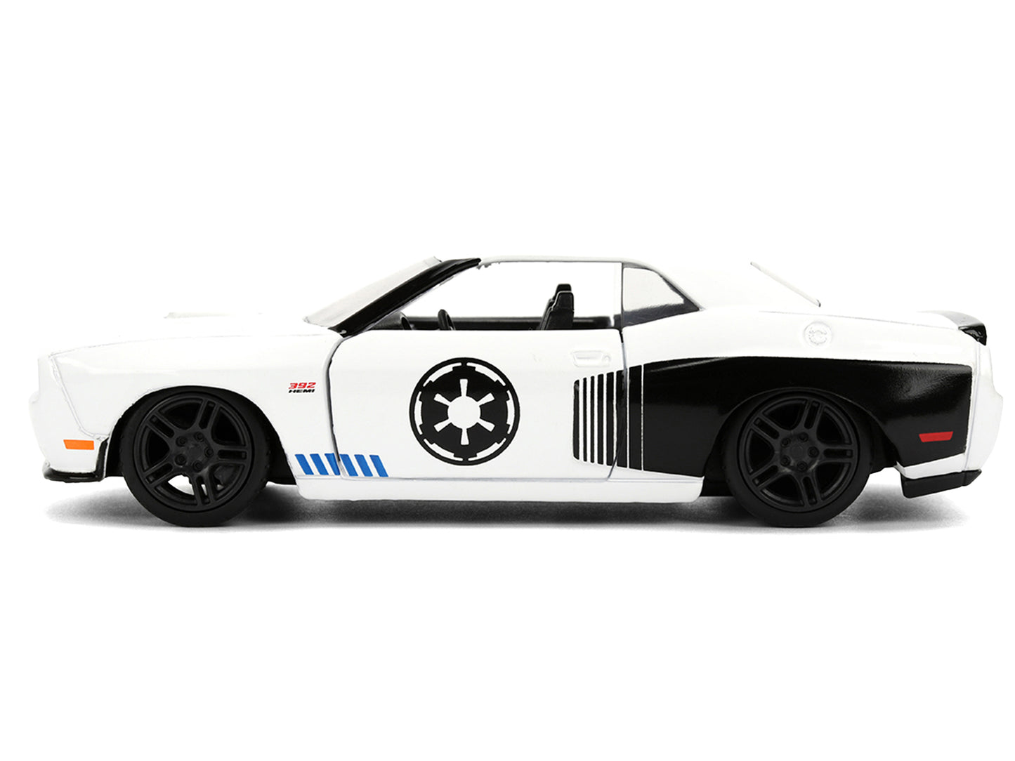 2012 Dodge Challenger SRT8 "Stormtrooper" Livery White with Graphics "Star Wars" Franchise "Hollywood Rides" Series 1/32 Diecast Model Car by Jada <h2>2012 Jada</h2> <p>High-quality perfect for collec