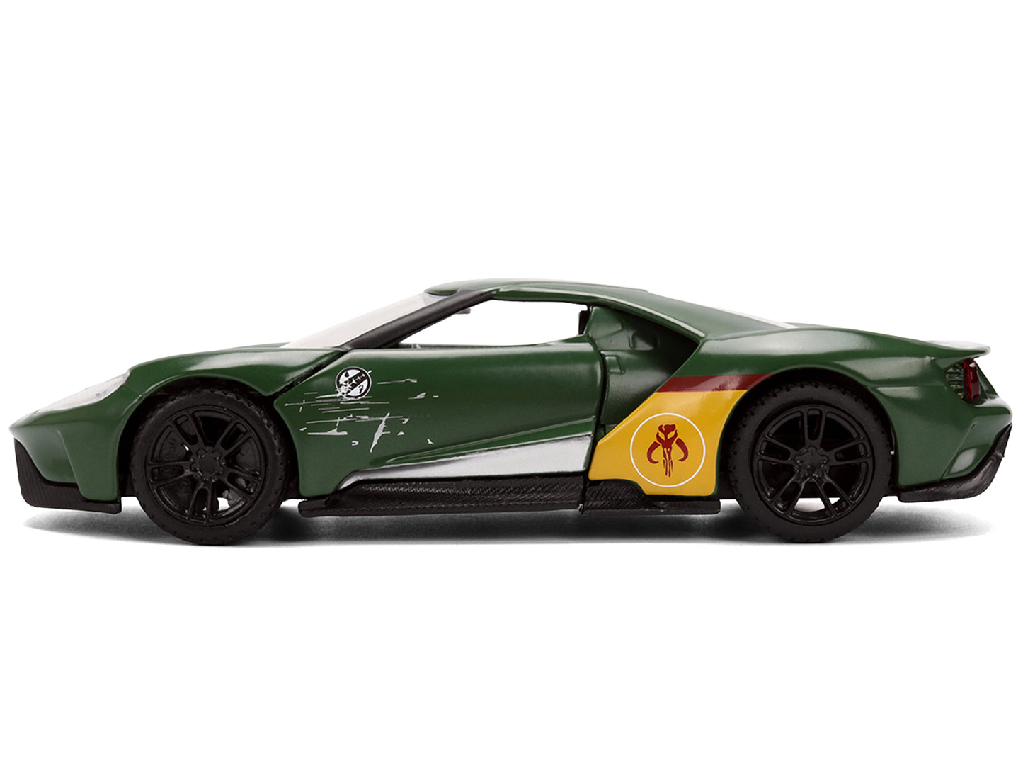 2017 Ford GT "Boba Fett" Livery Dark Green with Graphics "Star Wars" Franchise "Hollywood Rides" Series 1/32 Diecast Model Car by Jada <h2>2017 Jada</h2> <p>High-quality perfect for collectors and ent