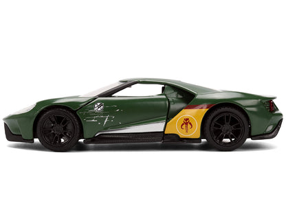 2017 Ford GT "Boba Fett" Livery Dark Green with Graphics "Star Wars" Franchise "Hollywood Rides" Series 1/32 Diecast Model Car by Jada <h2>2017 Jada</h2> <p>High-quality perfect for collectors and ent