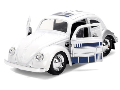 1959 Volkswagen Beetle "R2-D2" Livery White with Graphics "Star Wars" Franchise "Hollywood Rides" Series 1/32 Diecast Model Car by Jada <h2>1959 Jada</h2> <p>High-quality perfect for collectors and en