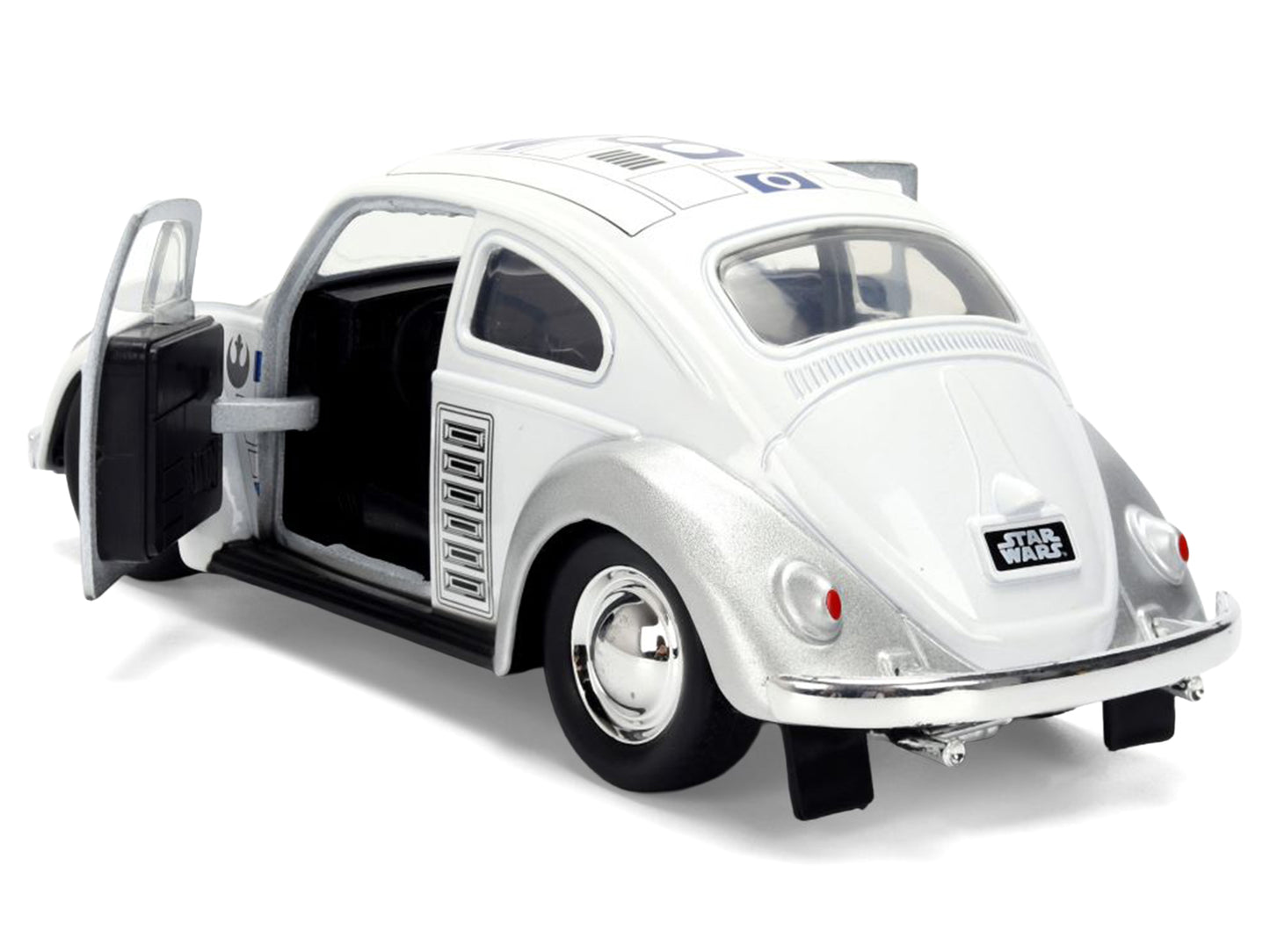1959 Volkswagen Beetle "R2-D2" Livery White with Graphics "Star Wars" Franchise "Hollywood Rides" Series 1/32 Diecast Model Car by Jada <h2>1959 Jada</h2> <p>High-quality perfect for collectors and en
