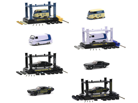 Model Kit 4 piece Car Set Release 44 1/64 Diecast Model Cars by M2 Machines - M2