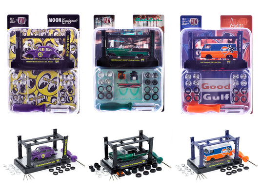 Model Kit 3 piece Car Set Release 80 Limited Edition to 9600 pieces Worldwide 1/64 T&y Diecast Model Cars by M2 Machines
