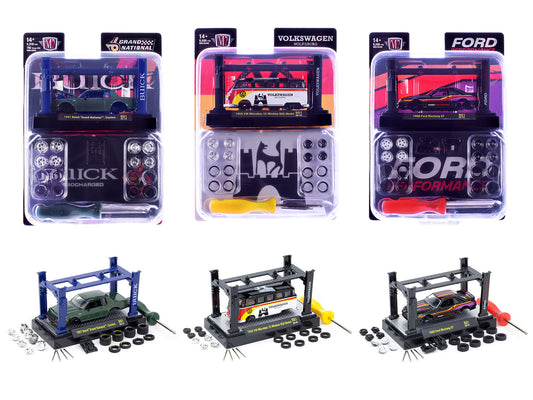 Model Kit 3 piece Car Set Release 81 Limited Edition to 9600 pieces Worldwide 1/64 T&y Diecast Model Cars by M2 Machines