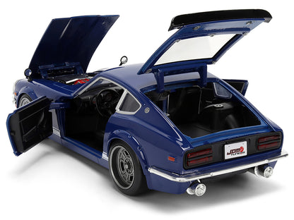 1972 Datsun 240Z Blue with White Stripes "JDM Tuners" Series 1/24 Diecast Model Car by Jada <h2>1972 Jada</h2> <p>High-quality perfect for collectors and enthusiasts. Features detailed interior exteri