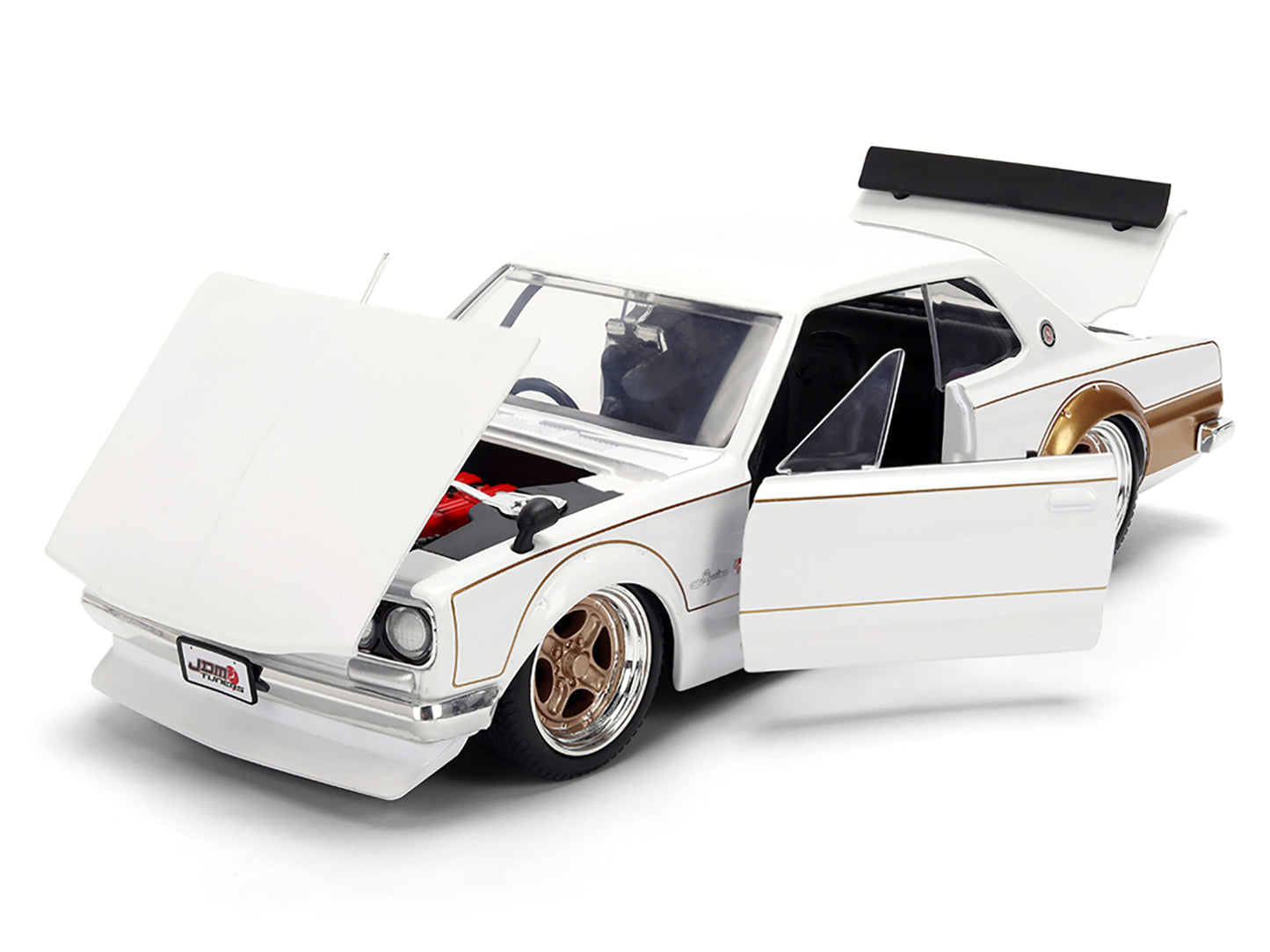 1971 Nissan Skyline 2000GT-R RHD (Right Hand Drive) White with Gold Graphics "JDM Tuners" Series 1/24 Diecast Model Car by Jada <h2>1971 Jada</h2> <p>High-quality perfect for collectors and enthusiast