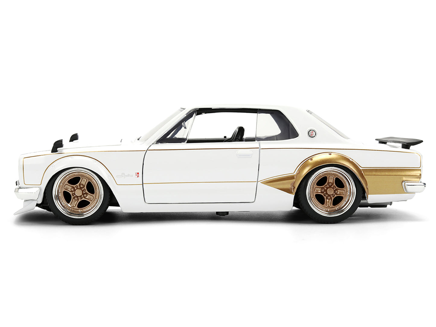 1971 Nissan Skyline 2000GT-R RHD (Right Hand Drive) White with Gold Graphics "JDM Tuners" Series 1/24 Diecast Model Car by Jada <h2>1971 Jada</h2> <p>High-quality perfect for collectors and enthusiast