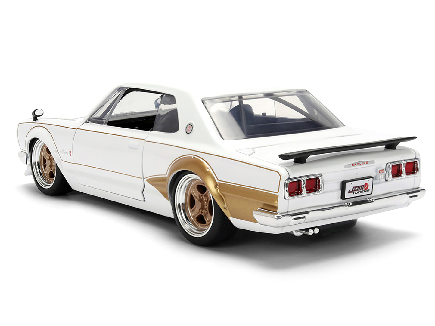 1971 Nissan Skyline 2000GT-R RHD (Right Hand Drive) White with Gold Graphics "JDM Tuners" Series 1/24 Diecast Model Car by Jada <h2>1971 Jada</h2> <p>High-quality perfect for collectors and enthusiast