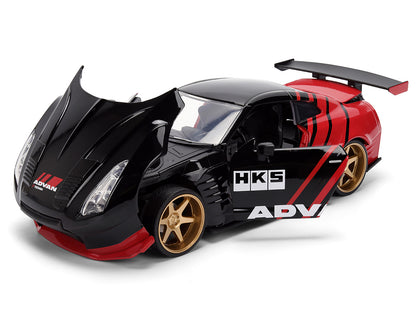 2009 Nissan GT-R (R35) Ben Sopra "Advan" Black and Red "JDM Tuners" Series 1/24 Diecast Model Car by Jada <h2>2009 Jada</h2> <p>High-quality perfect for collectors enthusiasts. Features detailed inter