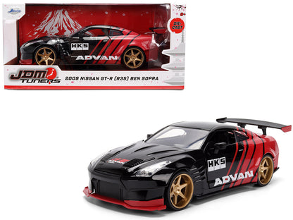 2009 Nissan GT-R (R35) Ben Sopra "Advan" Black and Red "JDM Tuners" Series 1/24 Diecast Model Car by Jada <h2>2009 Jada</h2> <p>High-quality perfect for collectors enthusiasts. Features detailed inter