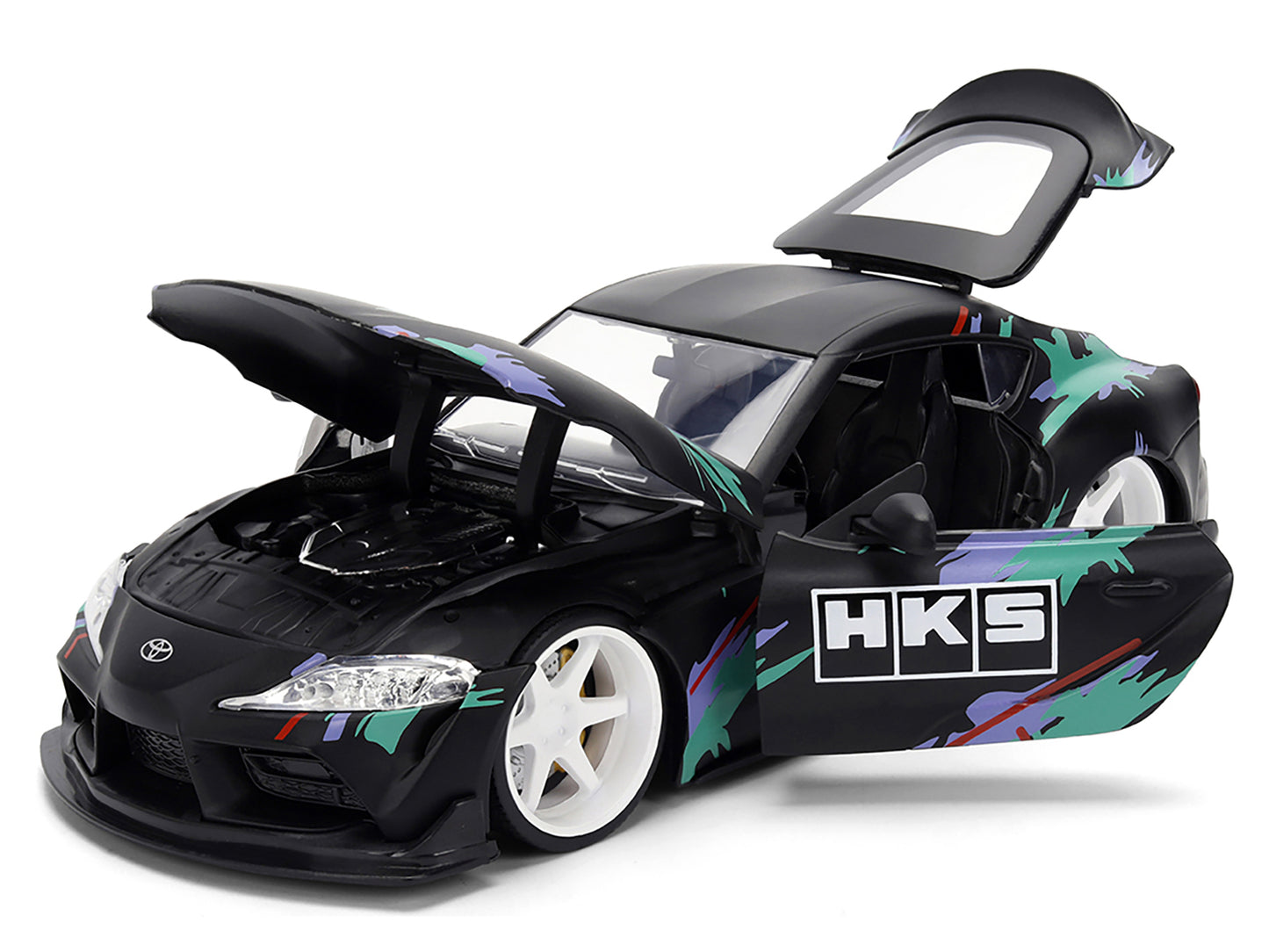 2020 Toyota GR Supra "HKS" Matt Black with Graphics "JDM Tuners" Series 1/24 Diecast Model Car by Jada <h2>2020 Jada</h2> <p>High-quality perfect for collectors and enthusiasts. Features detailed inte
