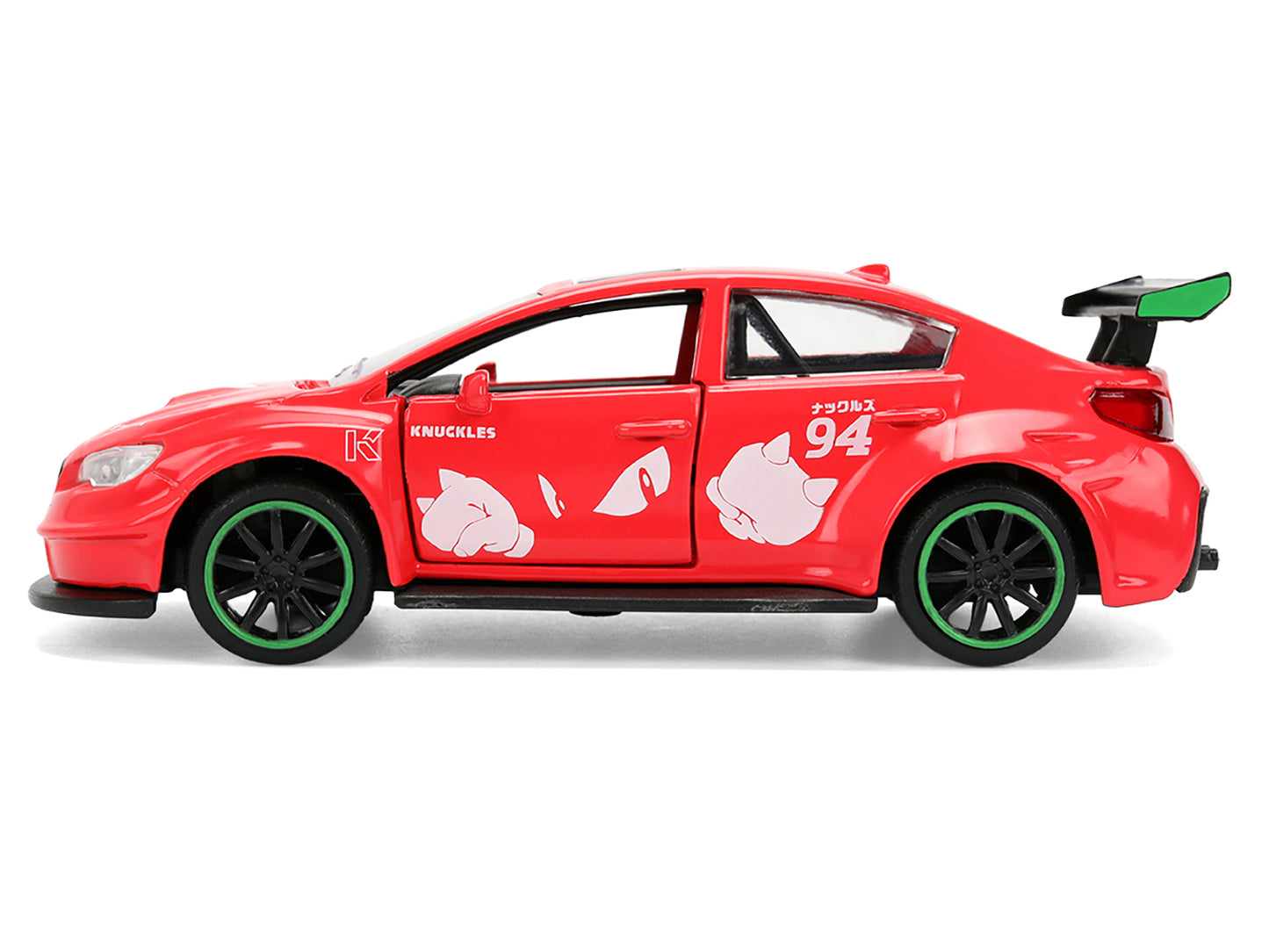 2016 Subaru WRX STI Red with "Knuckles" Graphics "Sonic the Hedgehog" (1991) Video Game "Hollywood Rides" Series 1/32 Diecast Model Car by Jada <h2>2016 Jada</h2> <p>High-quality perfect for collector