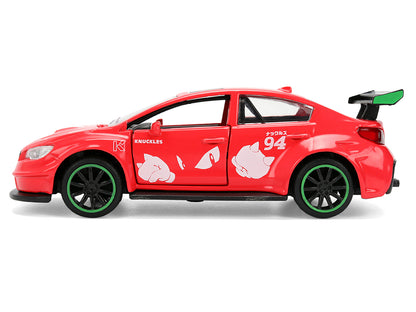 2016 Subaru WRX STI Red with "Knuckles" Graphics "Sonic the Hedgehog" (1991) Video Game "Hollywood Rides" Series 1/32 Diecast Model Car by Jada <h2>2016 Jada</h2> <p>High-quality perfect for collector