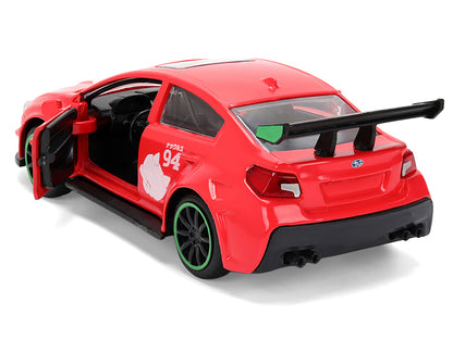 2016 Subaru WRX STI Red with "Knuckles" Graphics "Sonic the Hedgehog" (1991) Video Game "Hollywood Rides" Series 1/32 Diecast Model Car by Jada <h2>2016 Jada</h2> <p>High-quality perfect for collector